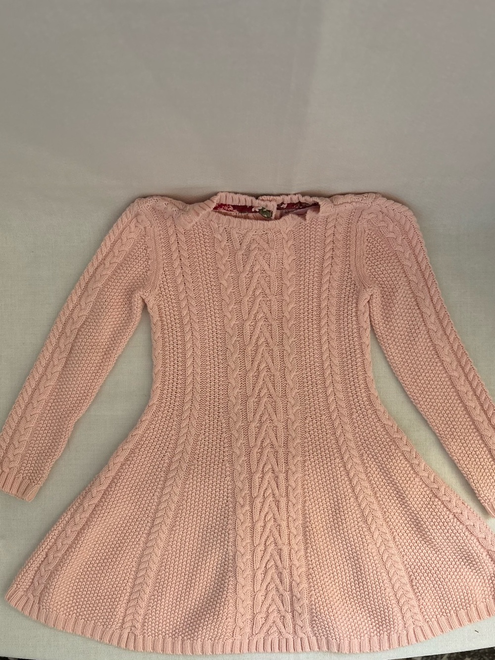 Toddler 2T Tommy Bahama Pink Cable Knit Flared Dress